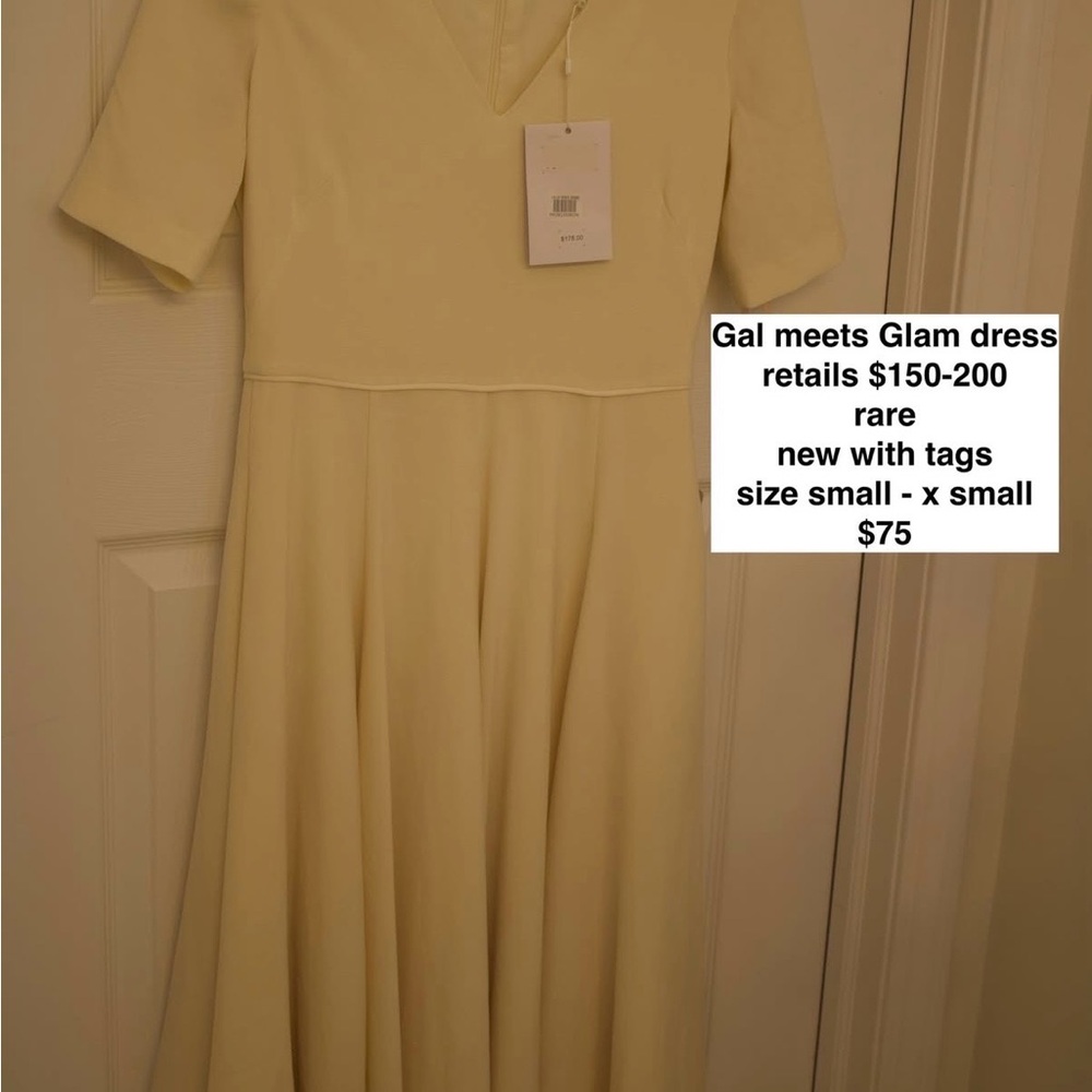 Gal Meets Glam Cream Midi Dress